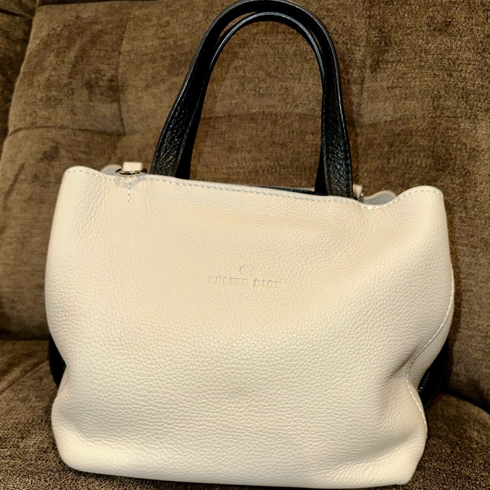 Celine Dion E/W With Zip Cimento Black Noir TTE5267-CIM Mezzo Purse